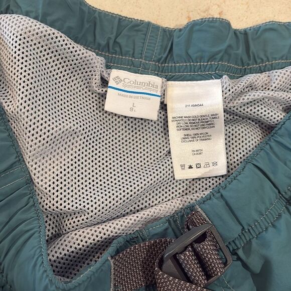 Columbia teal swim trunks with belt SZ large - Picture 6 of 8